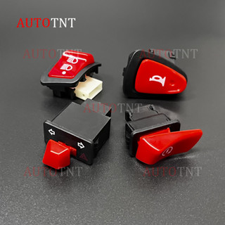 ปุ่มสวิตช์มือจับรถจักรยานยนต์สีแดง Honda RSX110 RSX150 RSX 1…