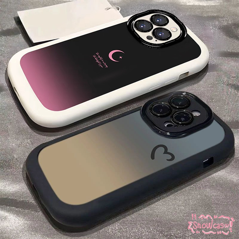 เคส Realme C55 C53 C30 C20 C33 C35 C21 C25 5 C11 Note 50 Narzo 60X 30A 50A 20A ซีรีส์ไล่เฉดสีพระจันทร์ ดาว หัวใจ ความรัก