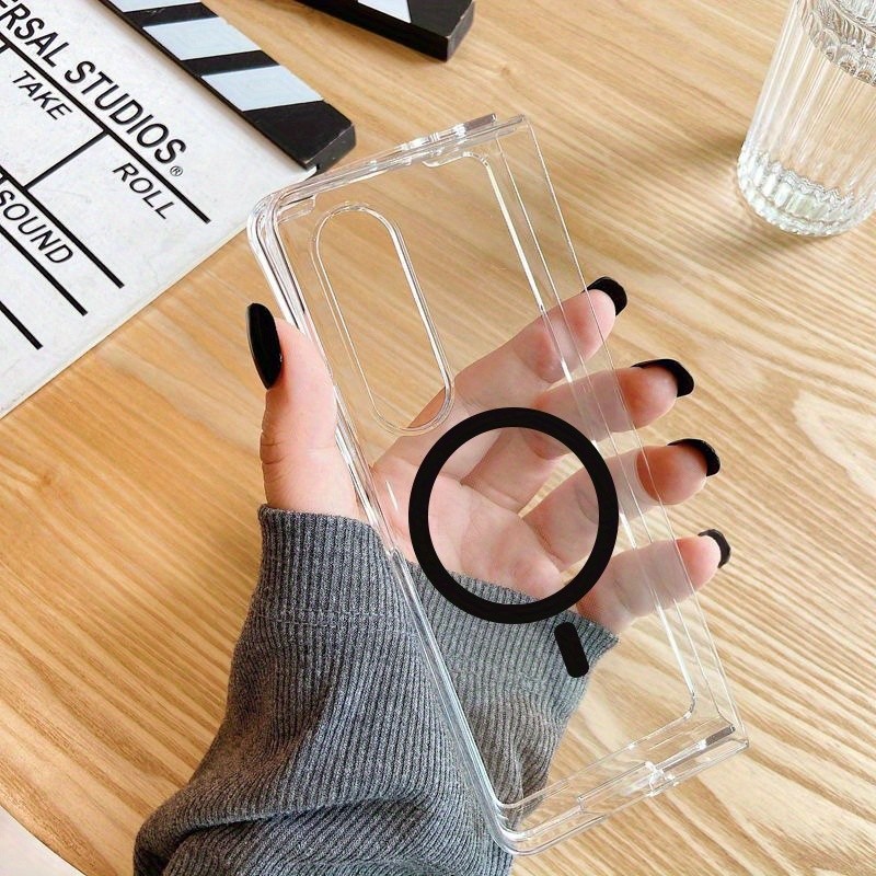 เคสแม่เหล็กสําหรับ Samsung Galaxy Z Fold 7 6 5 4 3 Fold7 Fold6 Fold5 Fold4 Fold3 Hard Case เคสป้องกั