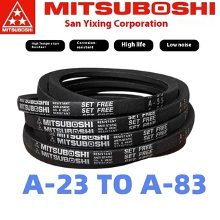 สายพานสามเหลี่ยม MITSUBOSHI (A18-A83) A-18/A-19/A-20/A-21/A-22/A-23/A-24/A-25/A-26/A-27/A-28/A-29/A-23/A-33/A-32/A-33/A-32/A-31/A-32/A-34/A-33/A-33/A เข็มขัด FAN BELTTOR RADA INDUSTRAIAL BELT