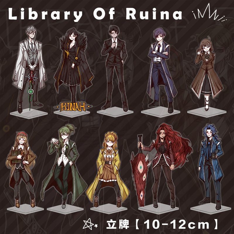 Library of Ruina แผ่นตกแต่งโต๊ะ Hkma ยืน BINAH คอลเลกชันเครื่องประดับ Accesorios Tiphereth อะคริลิคตุ๊กตา Netzach รุ่นของขวัญ