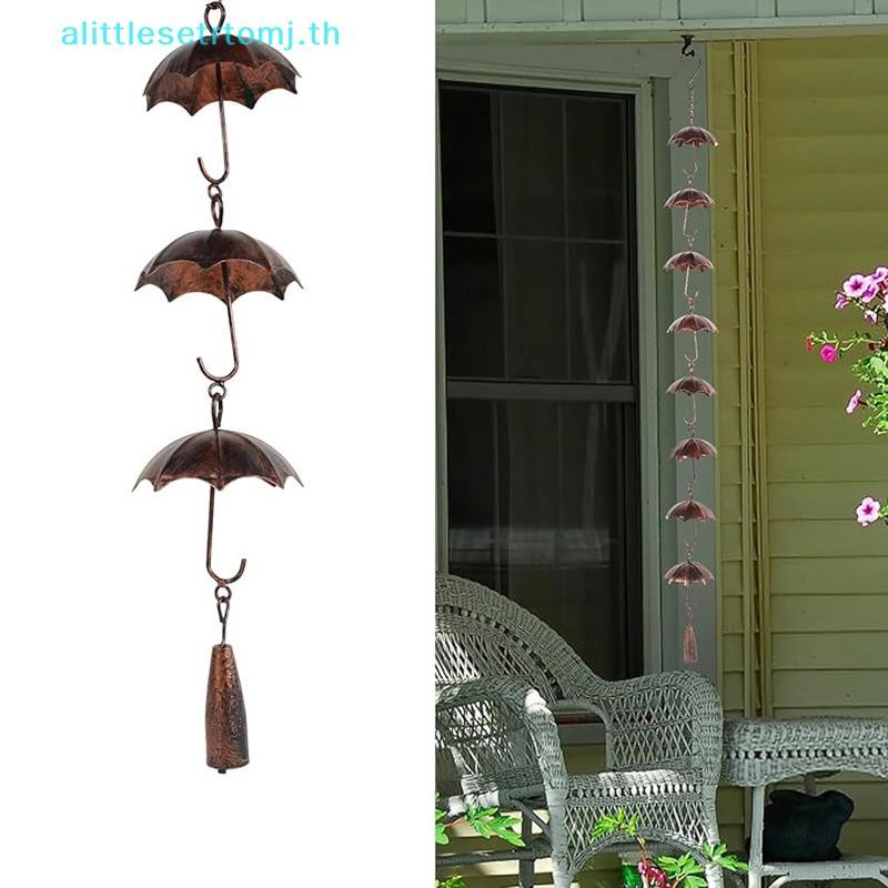 Alittlese Rain Chain, Metal Gutter Chain Downspout, Rain Chain สําหรับ Gutters, Vintage Gutter Rain 