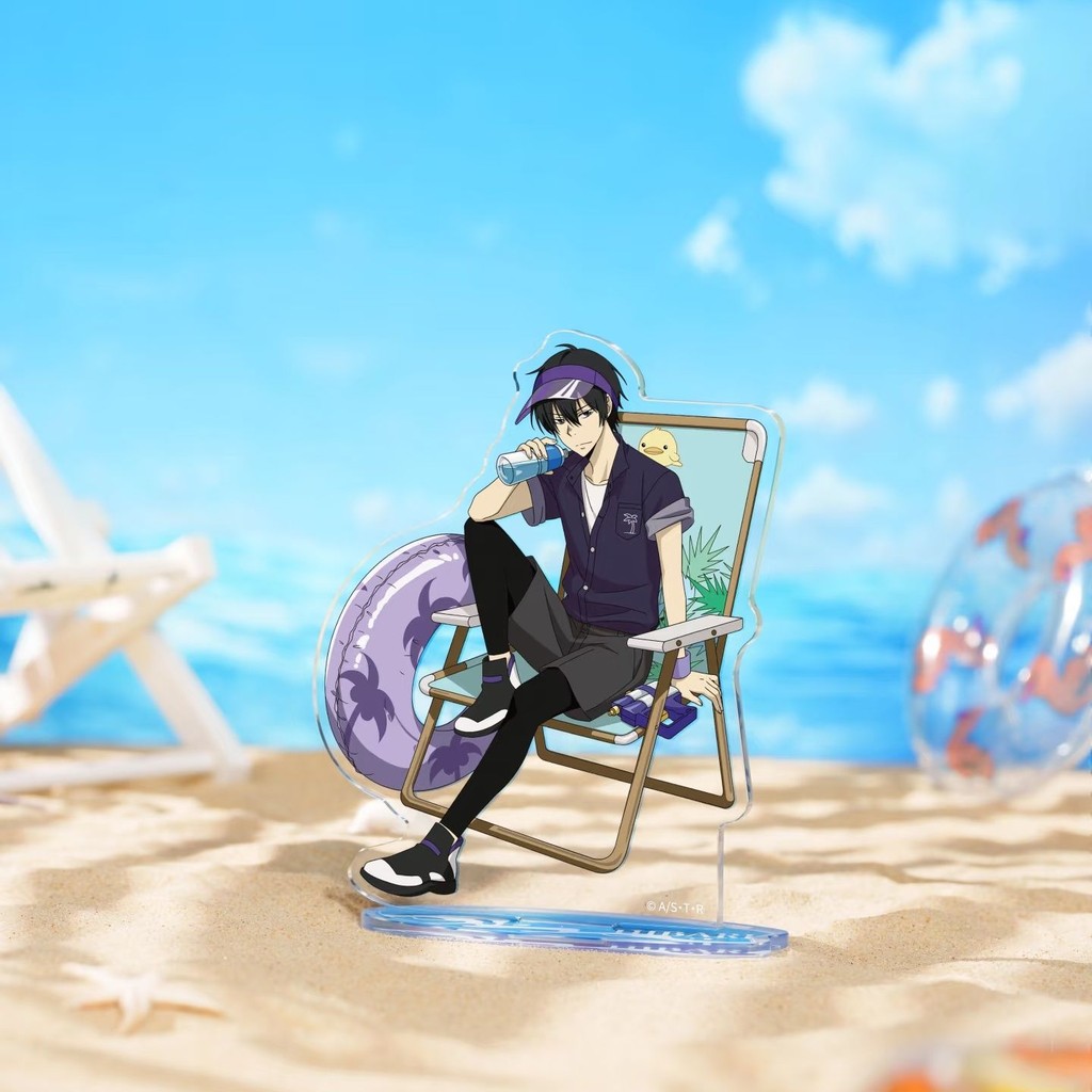 Katekyo Hitman Reborn ฤดูร้อนอะคริลิคขาตั้ง Hibari Kyoya รูป Rokudou Mukuro Standee จอแสดงผลอะนิเมะสินค้าคอลเลกชันตกแต่งโต๊ะ