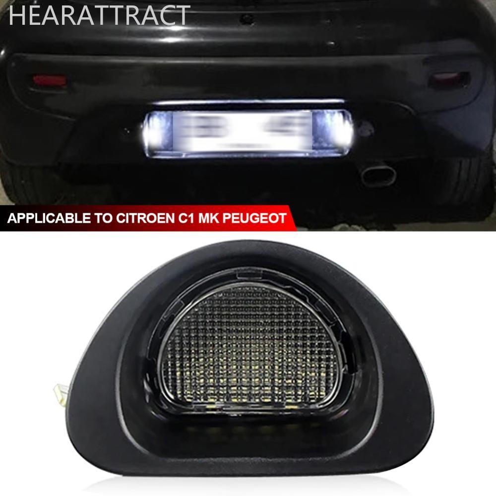 HEARATTRACT รถ LED ป้ายทะเบียนจํานวนโคมไฟสําหรับ Peugeot 107 05-14 Canbus สําหรับ Citroen C1 MK I 05