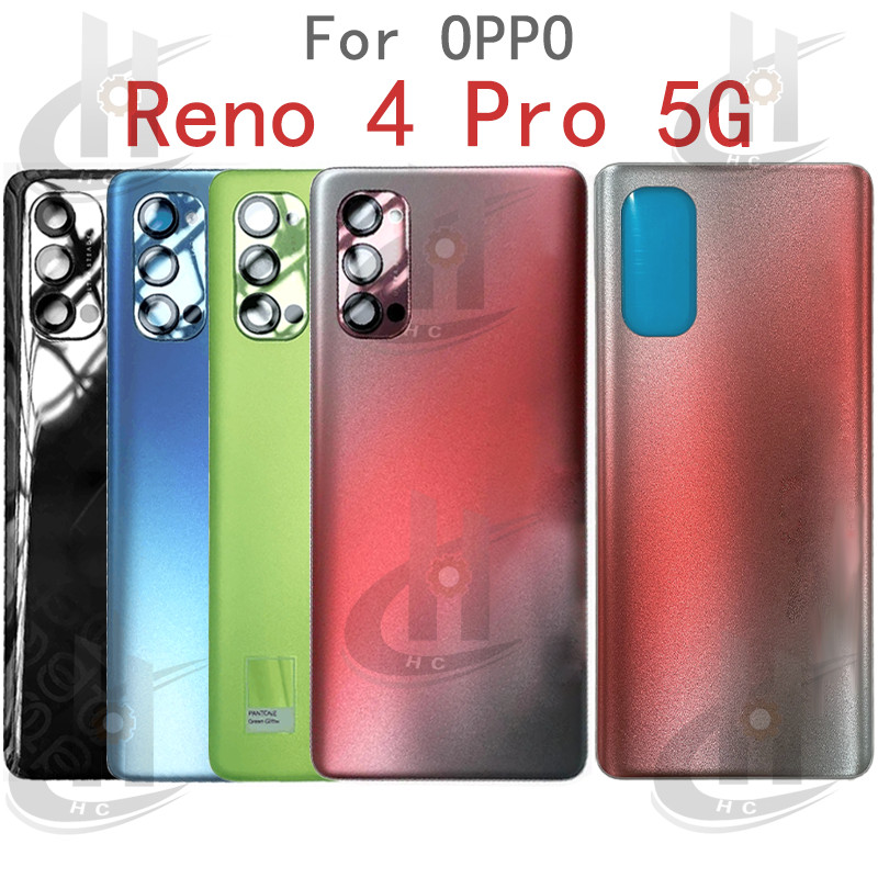 สําหรับOppo Reno 4 Pro 5G CPH2115 แบตเตอรี่ฝาหลังประตูเปลี่ยนอะไหล่ซ่อมป้องกันกรณี