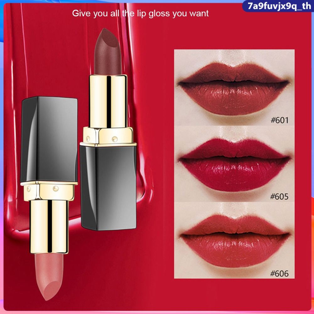 NAYOU ลิปสติก 6 สี กันน้ำ ให้ความชุ่มชื้น กันน้ำและกันเหงื่อ ไม่ติดถ้วย