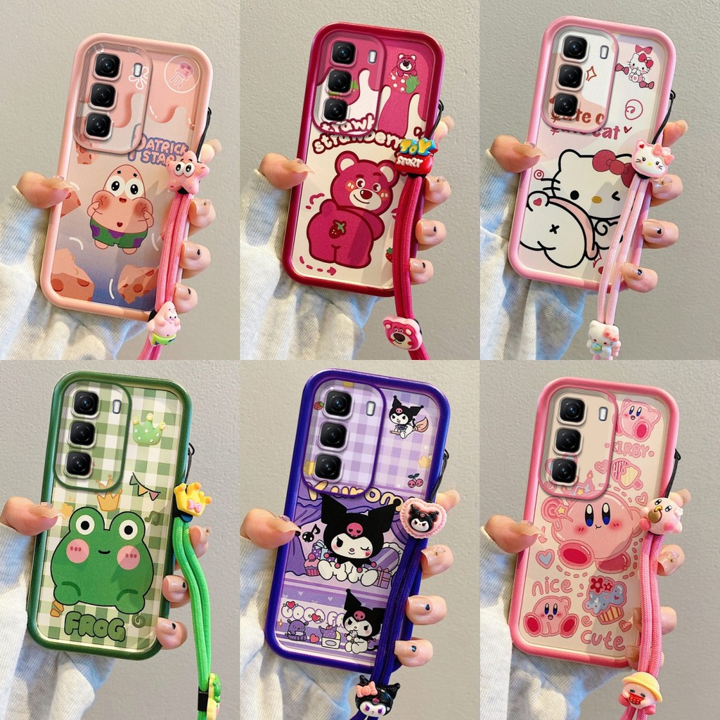 เคส INFINIX HOT 50 HOT 50 PRO HOT 50 PRO + เคสโทรศัพท์ซิลิโคนอ่อนนุ่มลายการ์ตูนที่เรียบง่ายและน่ารัก