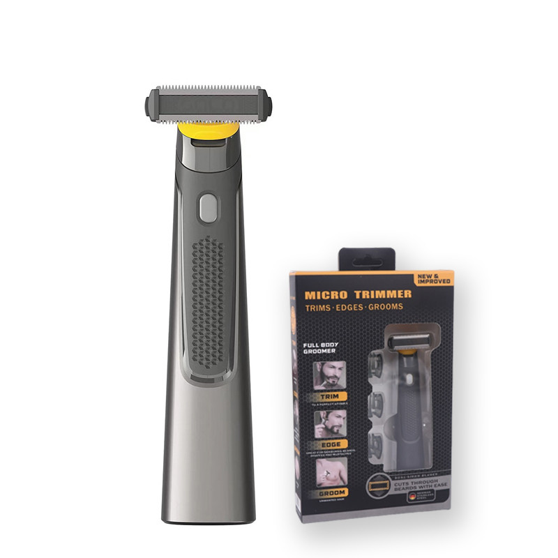 Mens Electric Beard Shaver Groin & Body Balls Trimmer เครื่องตัดขนไร้สายระดับมืออาชีพ