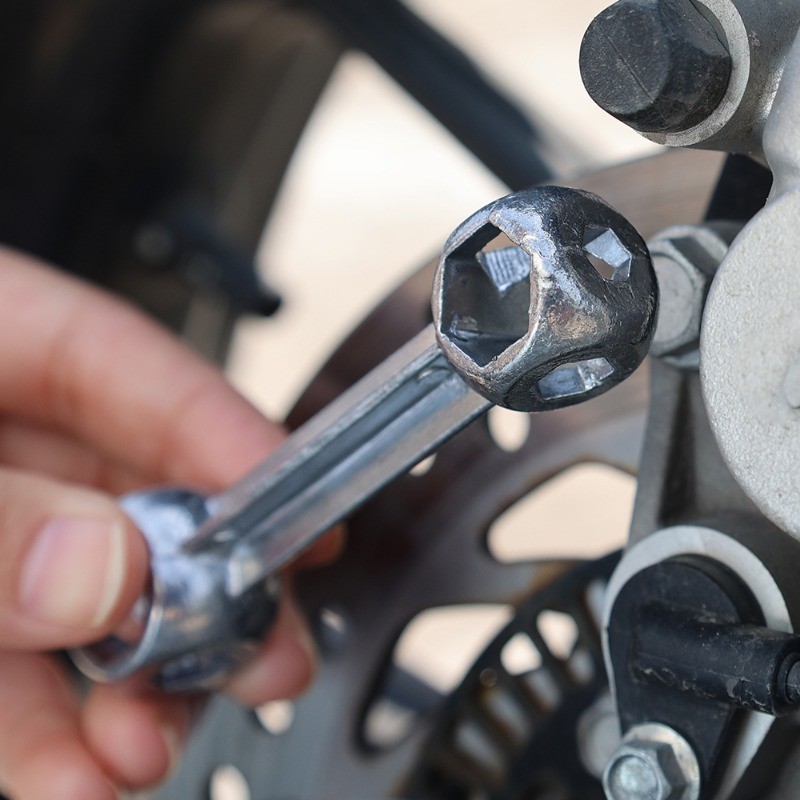 10-ใน-1ประแจสากลโลหะผสมสังกะสี,ชุดกุญแจหกเหลี่ยมรูปร่างกระดูกสําหรับซ่อมจักรยาน,ชุดเครื่องมือจักรยานขนาดกะทัดรัดที่มี10ขนาด (สีเงิน) - รูปที่ 2