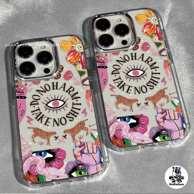 🍓สําหรับ เคสไอโฟน16 เคสโทรศัพท์ เคสนิ่ม For iPhone 11 13 12 14 15 16 Pro 7 8 16 Plus XR X XS Max เคส โปร่งใส ดวงตาศิลปะ