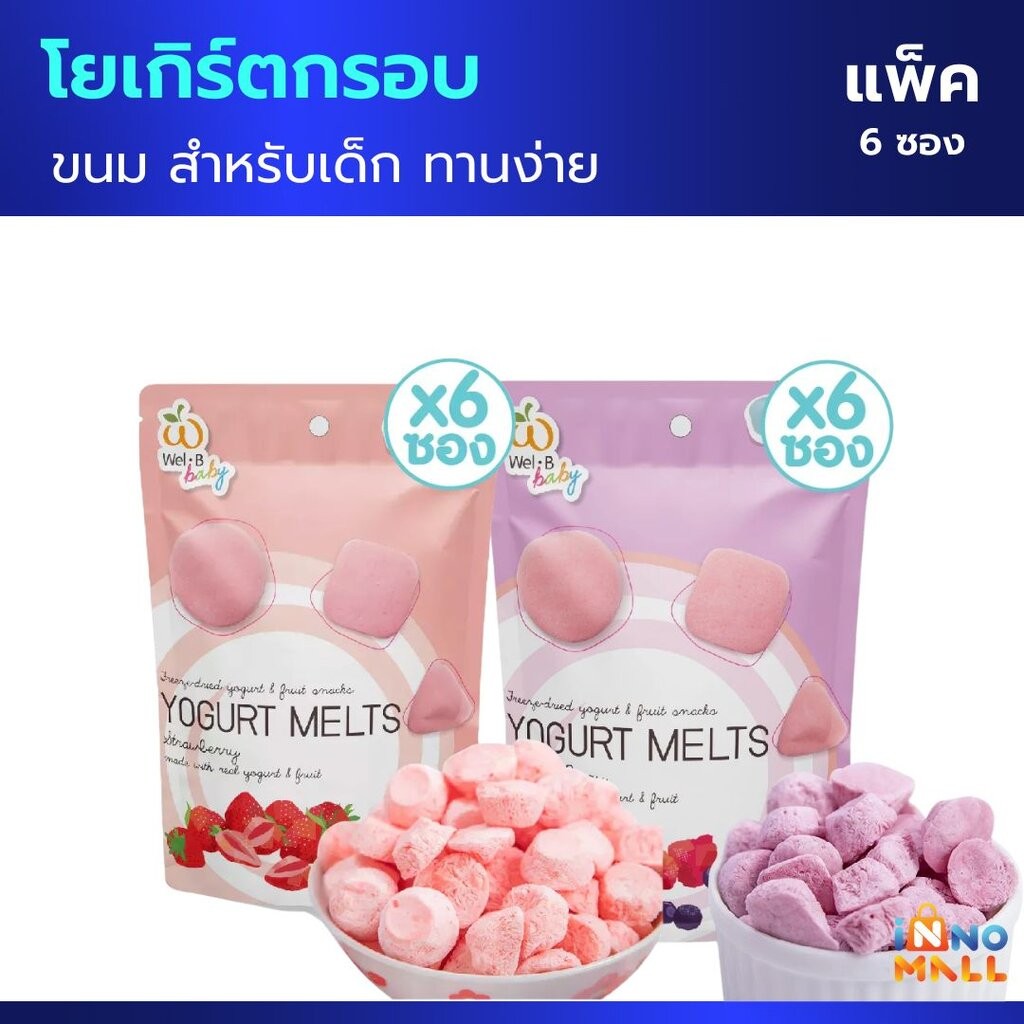Wel-B FD Yogurt Melts 20g.(แพ็ค 6 ซอง)