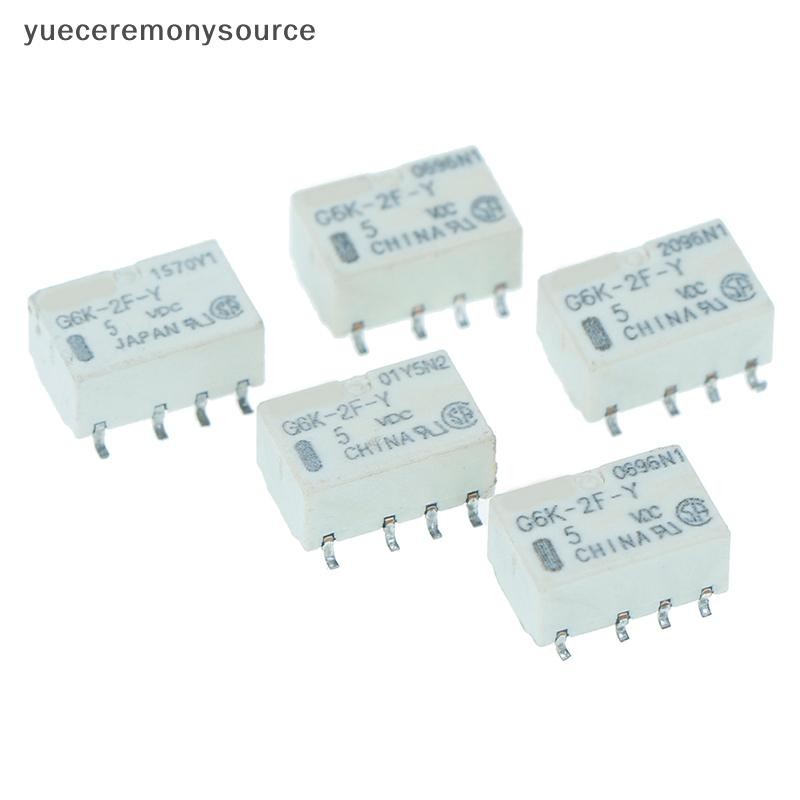 SELL BEST 5 ชิ้น dc 5v smd g6k-2f-y รีเลย์สัญญาณ 8pin สําหรับรีเลย์ omron ~