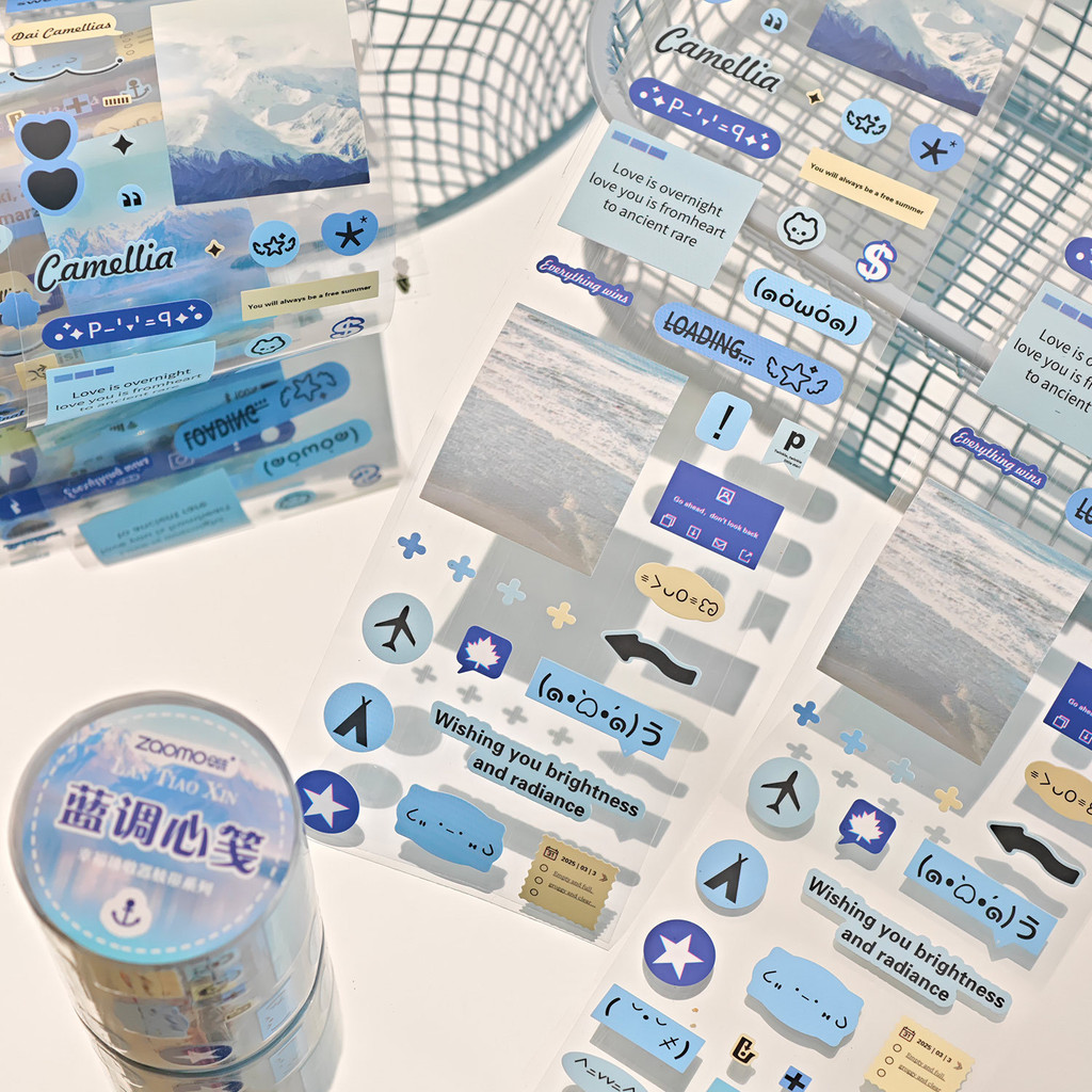 Journamm 60 มม.* 2 เมตรตกแต่งเทปกาวการ์ตูนกระดาษเทปสําหรับ Junk Journal อุปกรณ์ศิลปะสมุดภาพ DIY หัตถกรรม