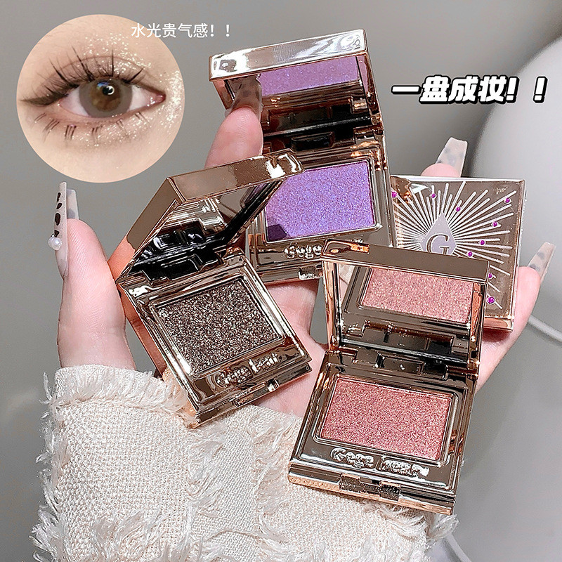 1 ชิ้น Gogo Bear Gem Shines Monochrome eye shadow