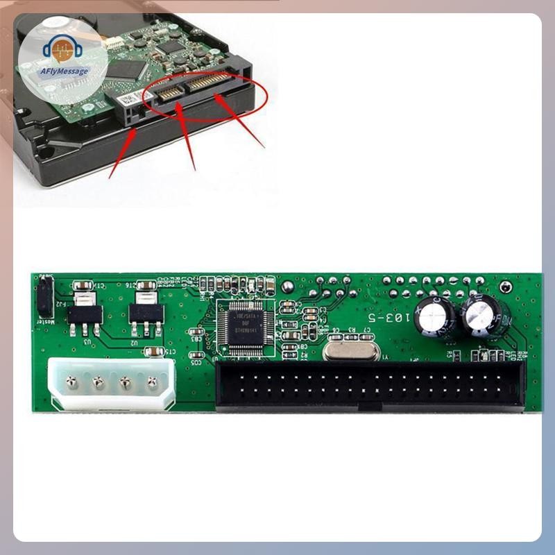 AFl Sata To Pata IDE Converter อะแดปเตอร์ Plug&Play 7 +15 Pin 3.5/2.5 Sata HDD DVD TH