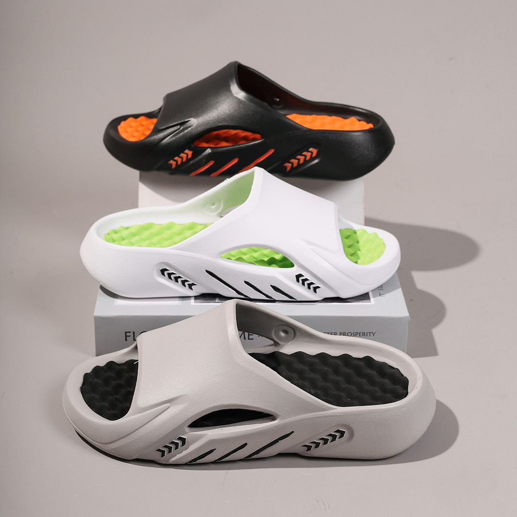 แฟชั่น Flip-Flops ผู้ชาย, รองเท้าแตะกีฬากันลื่นรองเท้าแตะ, บ้านหนา Soled S