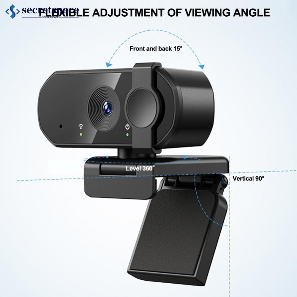 SECRETSPACE 1080P 2K 4Kเว็บแคมมินิกล้องFull HDเว็บแคมพร้อมไมโครโฟน30fps USB Web Camสําหรับออโต้โฟกัส