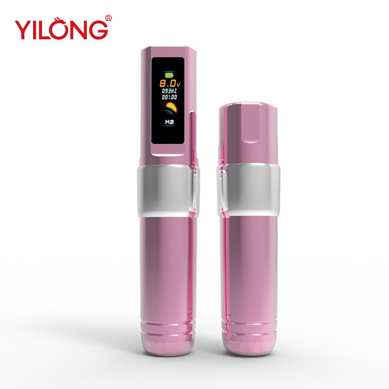 YILONG F10 ชุดปากกาสักไร้สาย | แบตเตอรี่ลิเธียมชาร์จเร็ว+มอเตอร์ไร้แกน | เครื่องพ่นหมอกเส้นตัด | เคร