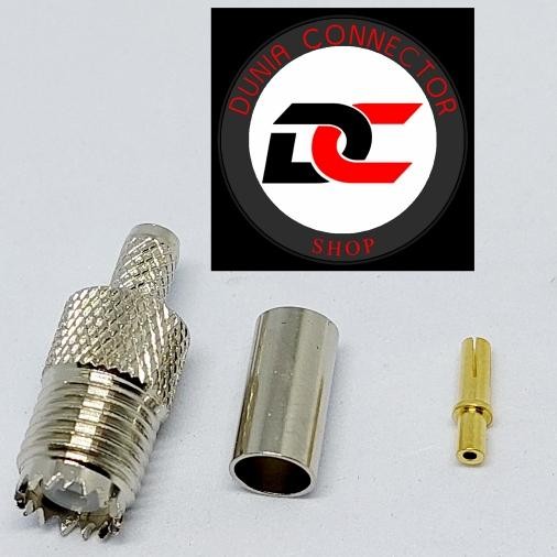 RM74...!!! RG58 CRIMPING MINI UHF หญิง CONNECTOR