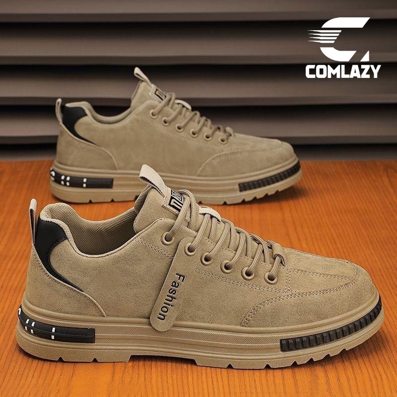 🔥พร้อมส่ง🔥รองเท้าผ้าใบ สไตล์เกาหลี หนังเทียม ใส่สบาย ระบายอากาศดี (สีขาวล้วน) สําหรับผู้ชาย ไซส์39-44🔥🔥