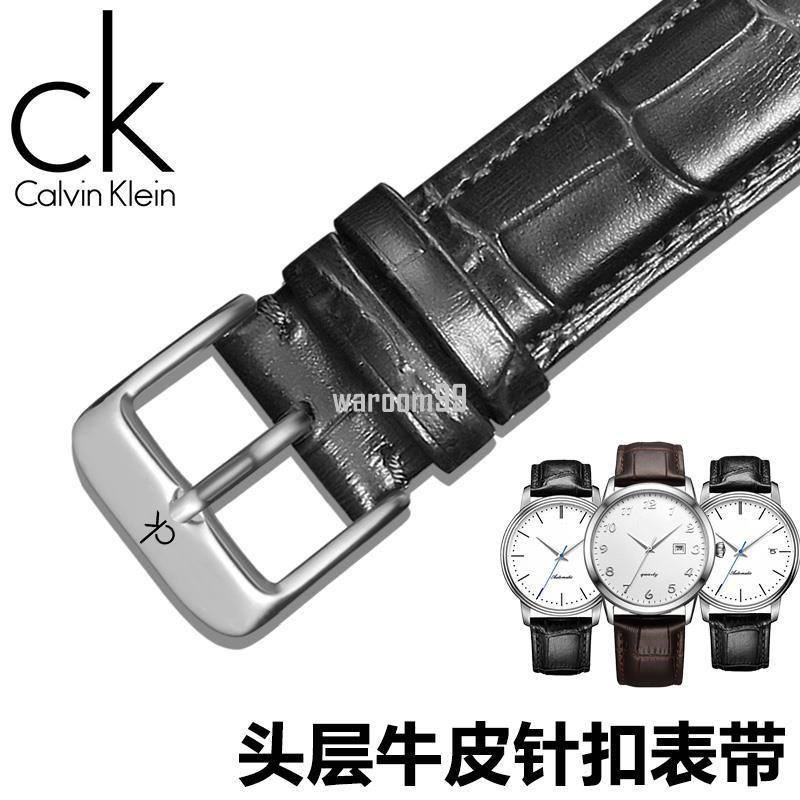 CK สายนาฬิกาผู้ชายผู้หญิงหนังแท้สายคล้องคอแทนที่ K2Y211/K2G211/K2M23 สร้อยข้อมือ 20mm22 การจัดส่ง