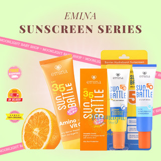 EMINA Sun Protection SPF 35 PA++ 50ml | Sun Battle SPF 45 | 30 PA++ 30ml | Sunscreen Skin Buddy