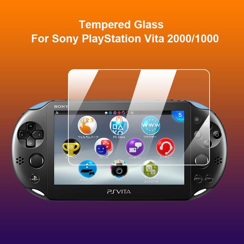 เข้ากันได้กับ Sony PlayStation PS Vita 2000 1000 PSV2000 PSV1000 กระจกนิรภัยใส 9H 2.5D ป้องกันหน้าจอป้องกันการระเบิดป้องกันฟิล์ม Toughened Guard