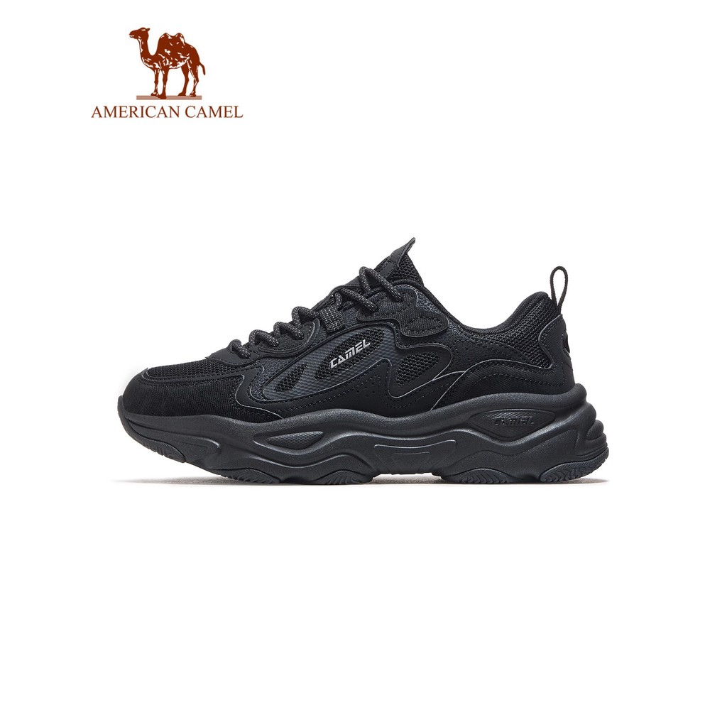 AMERICAN CAMEL รองเท้าผ้าใบเพิ่มความสูงสำหรับผู้ชาย