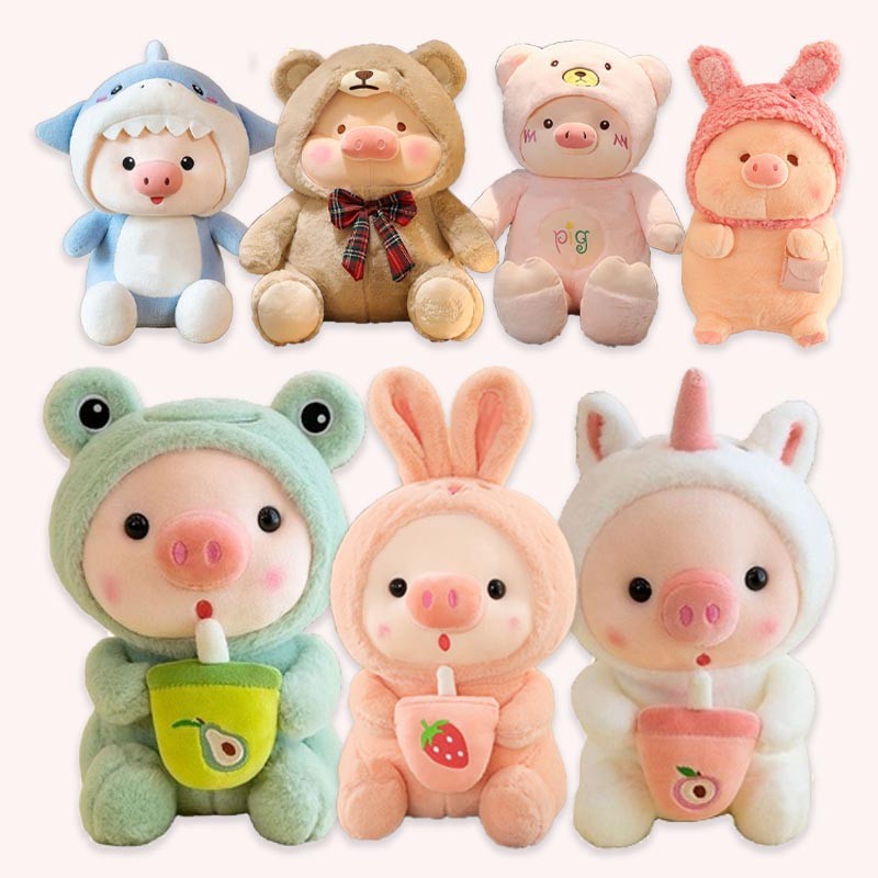 ตุ๊กตาหมู ของเล่นตุ๊กตาน่ารัก  ตุ๊กตาโยนหมอน  หมอนตุ๊กตานุ่ม ของเล่นตุ๊กตา นุ่มนิ่มสุดๆ