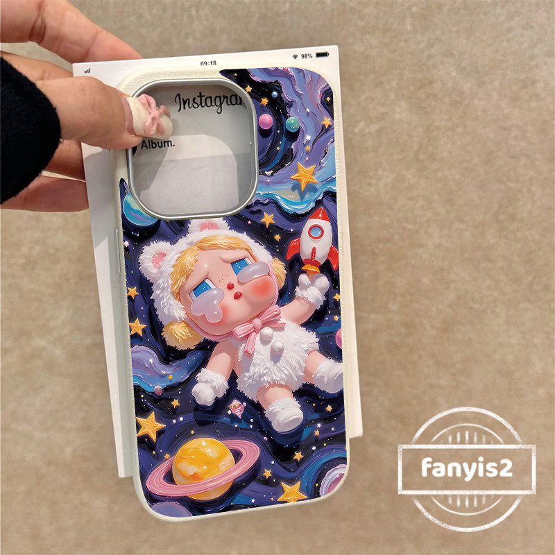 สําหรับ OPPO A5X A3X A18 A57 A16 A15 A58 A60 A77 A79 A5S A3S A53 A54 A55 A5 A9 A12 A98 A78 A74 A92 A93 ฝาครอบโทรศัพท์หนังหรูหราเด็กCry