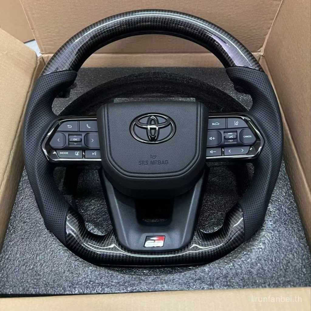 เฉพาะ Toyota Domineering Cool Luze ดัดแปลง lc300 พวงมาลัย GR กีฬาเปียโนสีดํา Henland Alpha อะไหล่