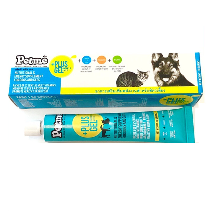 Petme plus gel  เจล พลังงาน อาหารเสริมสำหรับสัตว์ป่วย บรรจุ 30 กรัม