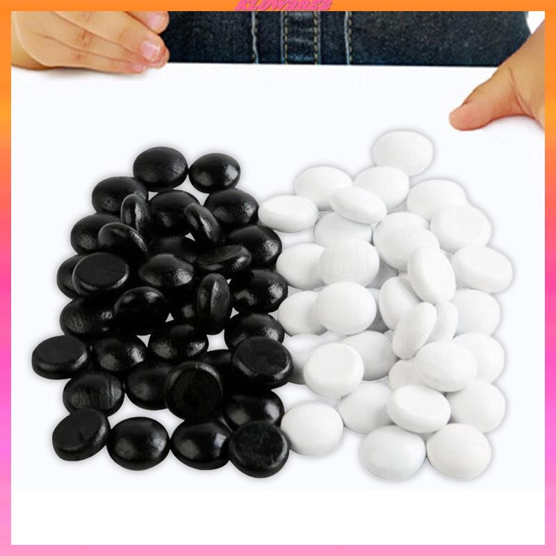 70x ลูกปัด Gobang, Go Game Stones, ลูกปัดแบน, Go Chess Game Stones, Go Board Game Pieces for Go Boar