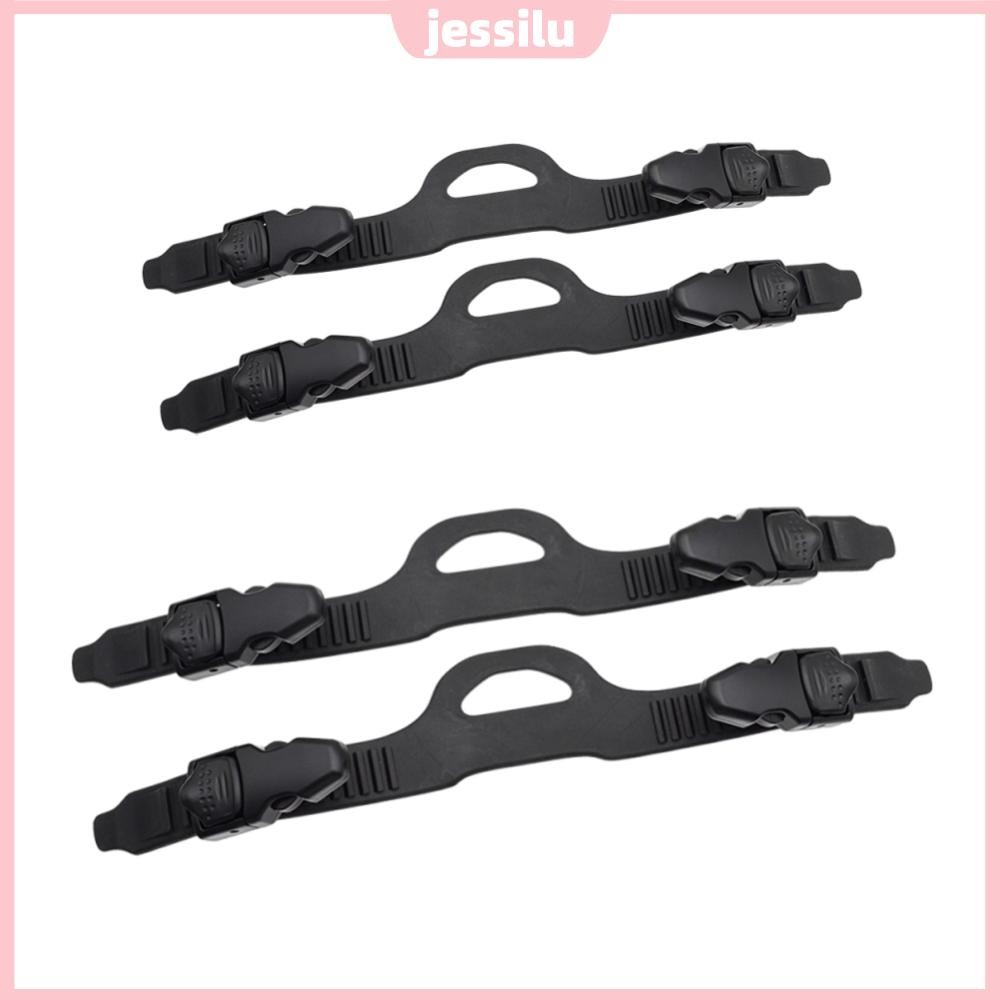 ฟินดำน้ำพร้อมสายคล้องคอ TPR ปรับได้ ระบบปล่อยเร็ว Jessilu.th