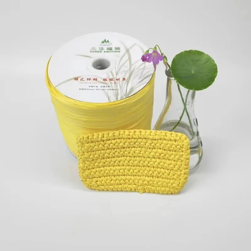 600M มือทอ Raffia เส้นด้ายฟางโครเชต์ด้ายสําหรับ DIY รูปที่ 7