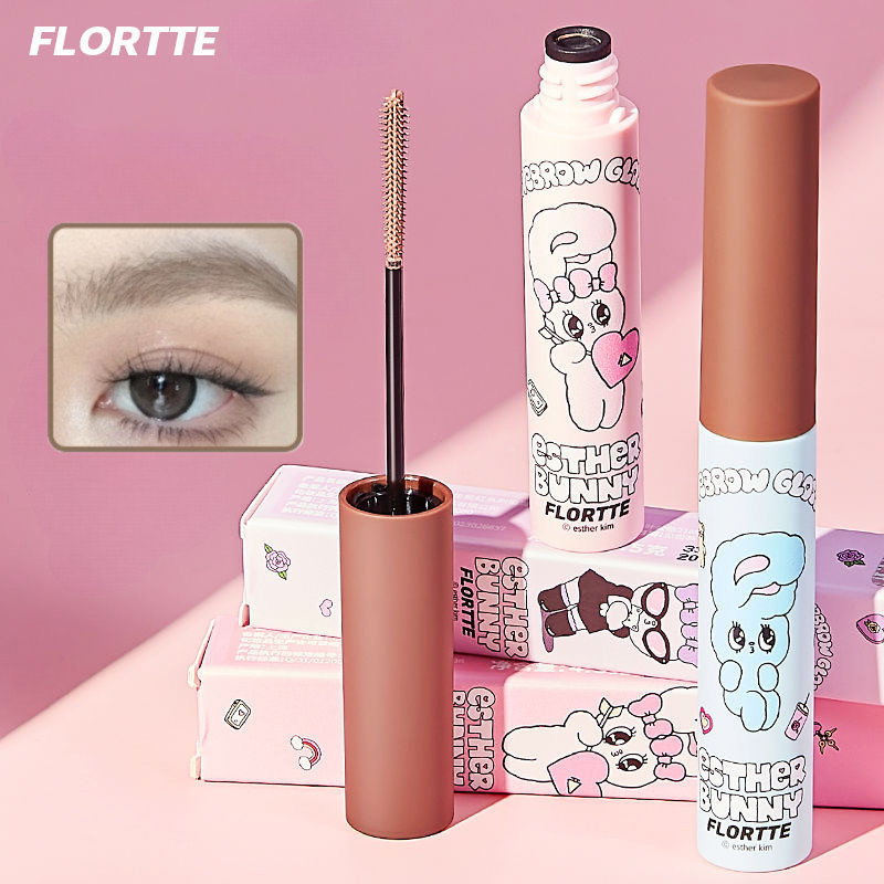 FLORTTE *ครีมย้อมคิ้ว BUNNY ไม่เลอะง่าย กันน้ําและติดทนนาน