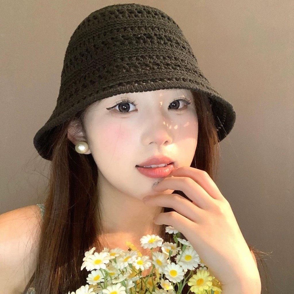 Cute_Girl   หมวกแฟชั่นผู้หญิง มีให้เลือก 3 สี การถักแบบโปร่ง มีสไตล์และเรียบง่าย หมวกบักเก็ตทอ ส่งไวจากไทย ราคา ถูกที่สุด ดีลบีเคเค แกลเลอรีภาพที่ 7