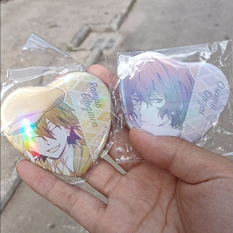 เสื้อcosplay Bungou Stray Dogs พร้อมเข็มกลัดลายหัวใจ Edogawa Rampo และ Dazai Osamu สำหรับวันเด็ก