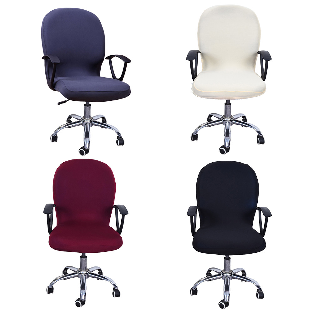 ⭐ การลดราคาครั้งใหญ่⭐ ยืดหยุ่นหมุนเก้าอี้คอมพิวเตอร์ Office Home Armchair ที่นั่งตกแต่ง Slipcover