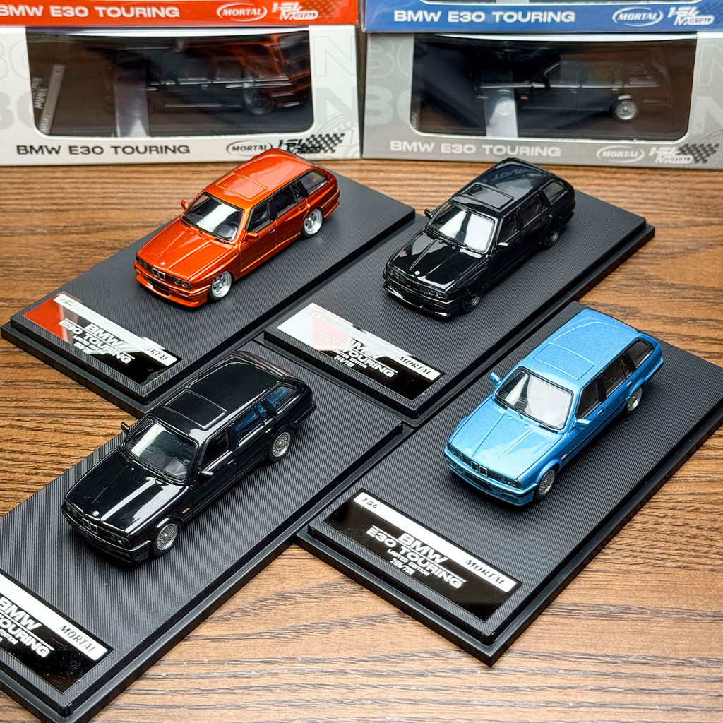Mortal 1: 64 BMW BMW E30 วัตต์สามารถเปิดฝาปิดโมเดลรถโลหะผสมของเล่น