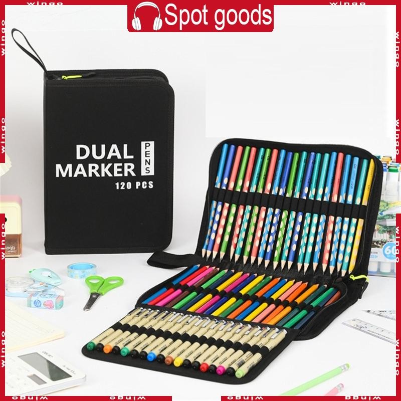 WIN ความจุดินสอสี 60 72 100 120 ช่องดินสอสี Organizer