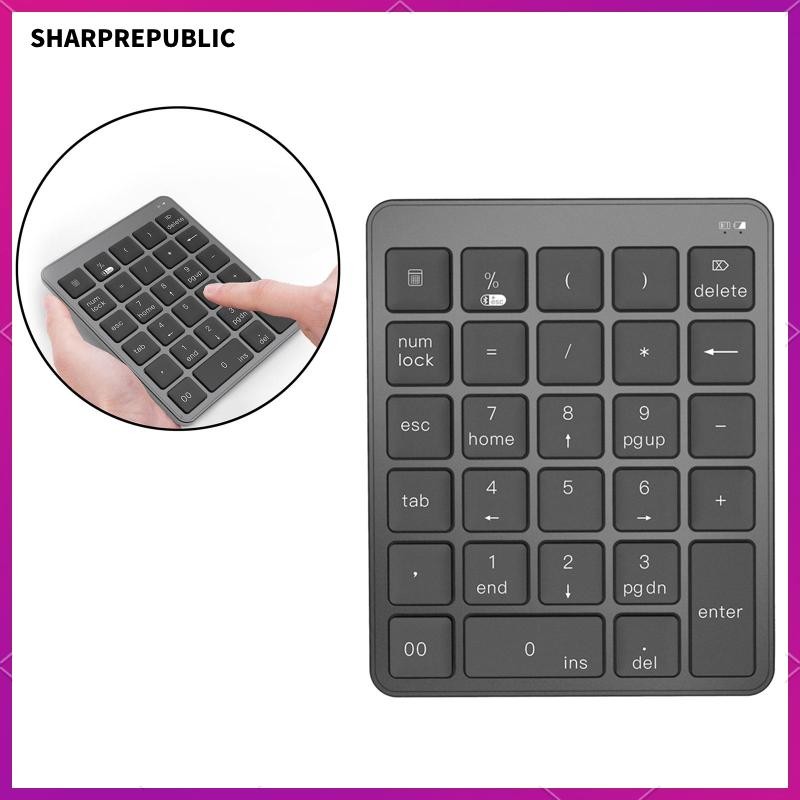 [Sharprepublic] คีย์บอร์ดบลูทูธ x C ฟังก์ชั่นไร้สาย Bluetooth Pad คีย์บอร์ดบลูทูธสําหรับแล็ปท็อปเดสก