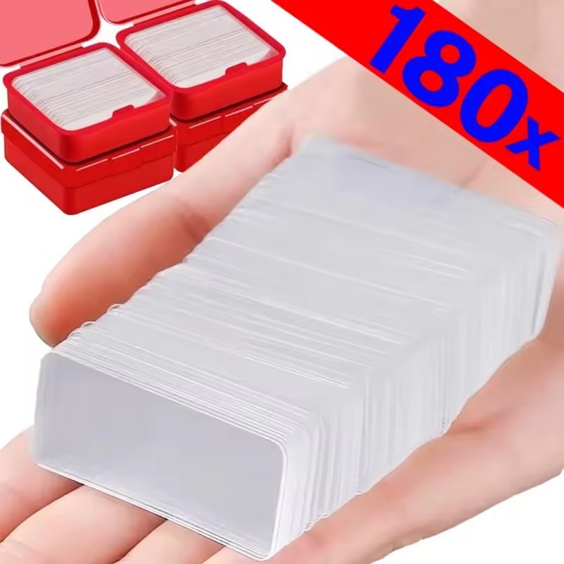 60/180/300ชิ้น เทปกาวสองหน้า / สติ๊กเกอร์ติดผนังโปร่งใส / แถบเทปไม่มีร่องรอย
