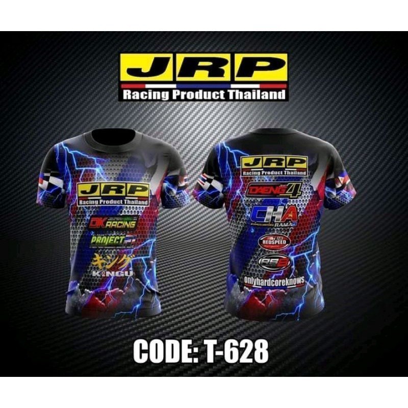 เสื้อยืด JRP คอรอบแบบ full sublimation พร้อมความแห้งสบาย เหมาะสำหรับสวมใส่ในสไตล์คล่องตัว