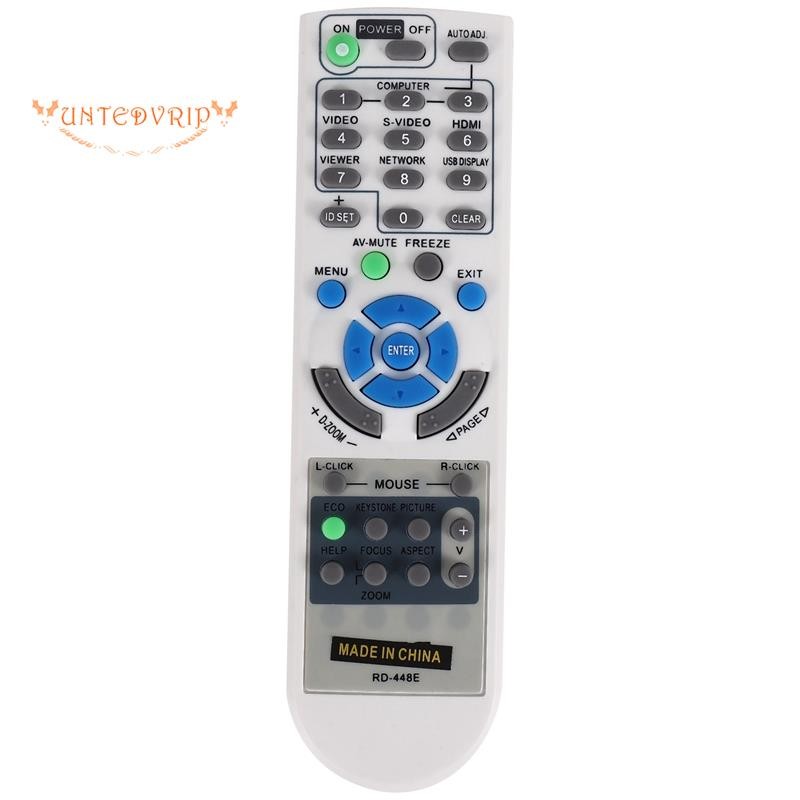 [Quick U]สําหรับโปรเจคเตอร์V260X+ V300X+ V260 RD-448E RD-443 NP-VE280 VT37 รีโมทคอนโทรล