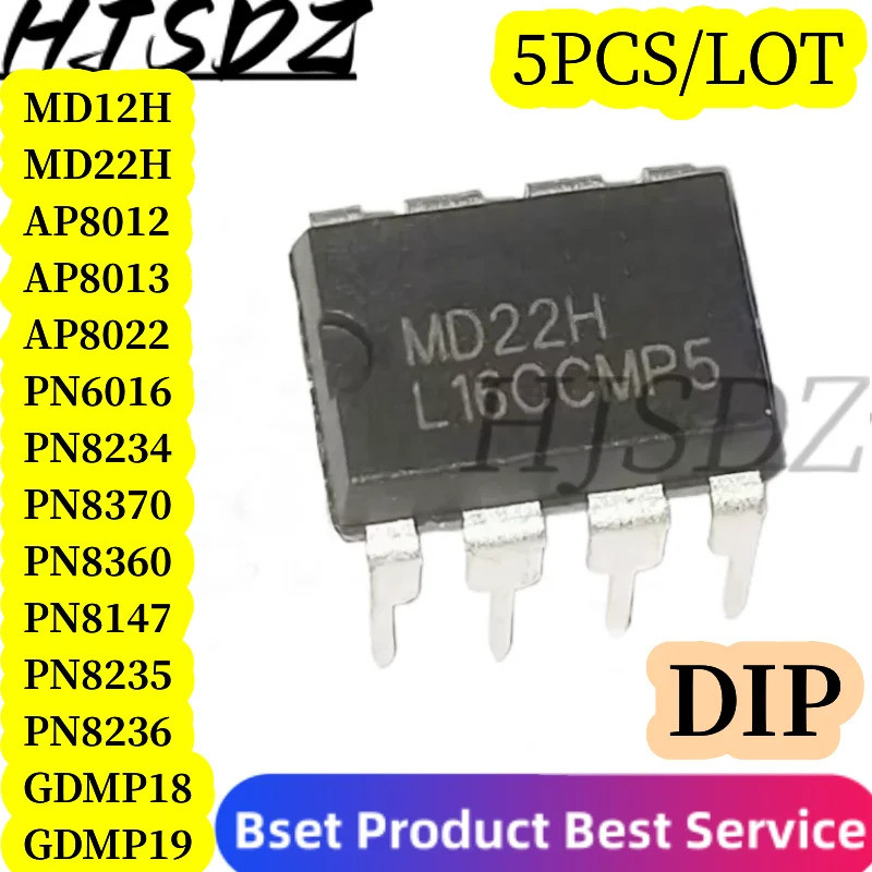 1-5PCS AP8022 PN6016 PN8234 PN8370 PN8360 AP8012 AP8013 PN8147 PN8235 PN8236 GDMP18 MD12H GDMP19 MD22H DIP ชิป ic