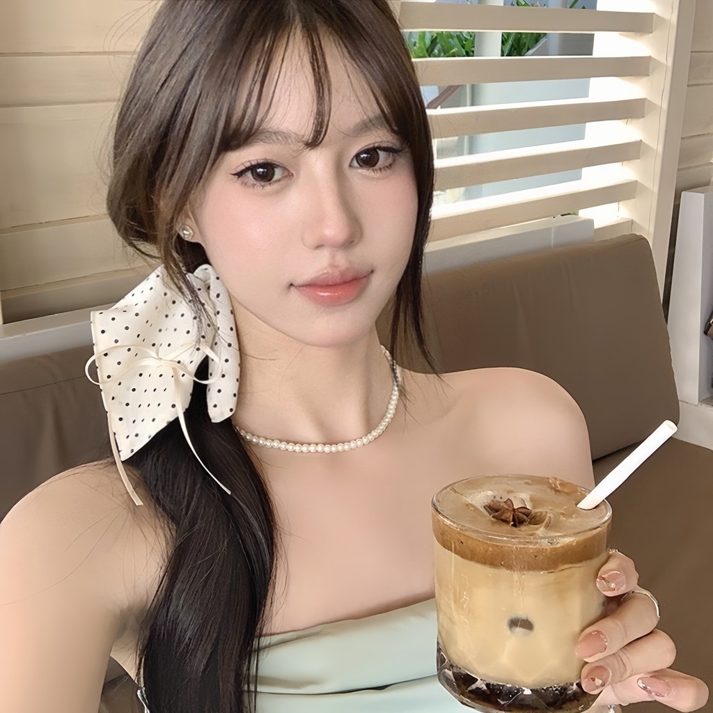 ยางรัดผม   satin  โบว์   สง่างาม มีสไตล์ ยางรัดผมทรงสี่เหลี่ยม มีหลายสไตล์ให้เลือก   ส่งไวจากไทย ราคา ถูกที่สุด ดีลบีเคเค แกลเลอรีภาพที่ 2