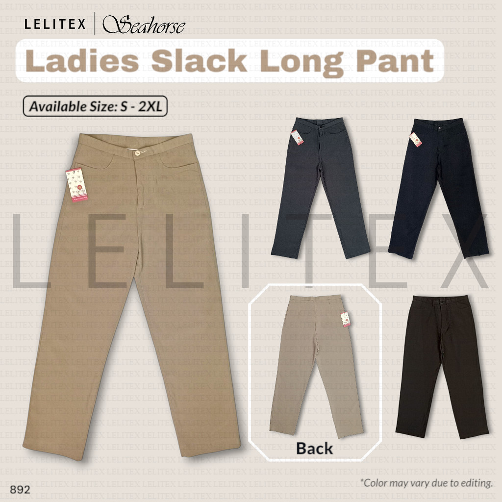 [Lelitex] กางเกงขายาวผู้หญิง Slack มีกระเป๋า