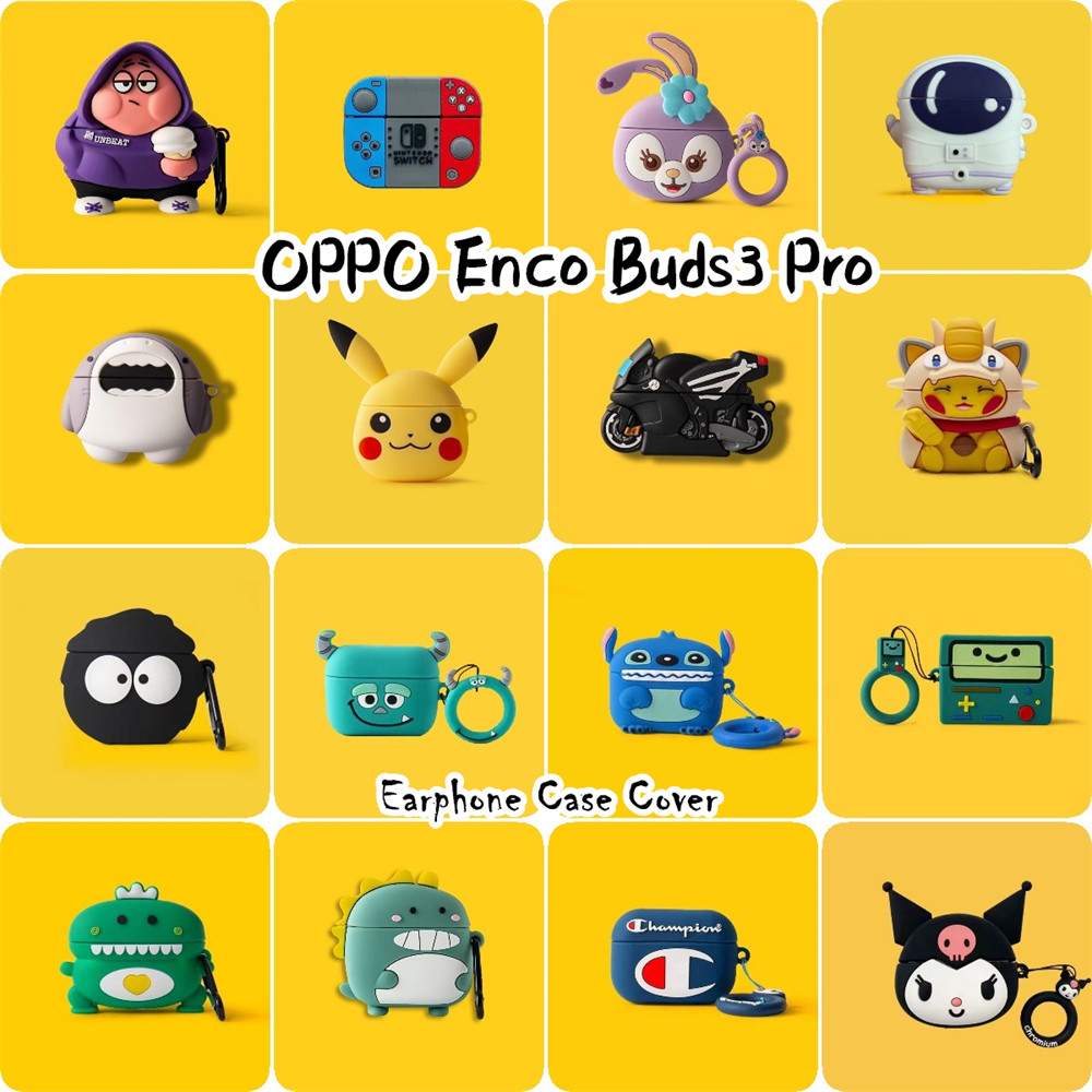 READY STOCK!นําไปใช้กับ OPPO Enco Buds3 Pro เคส Case เคสหูฟัง การ์ตูนน่ารักคู่ ซิลิโคนนุ่ม เคส เคสหูฟัง NO.2