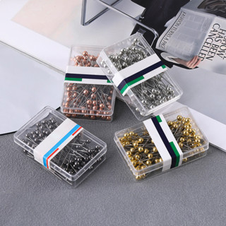 100ชิ้น/กล่อง38มิลลิเมตรยาวเข็มมุสลิมไม่เป็นสนิมและไม่เสียรู…